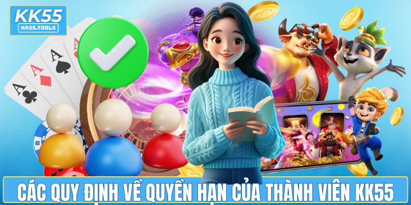 Các quy định về quyền hạn của thành viên KK55